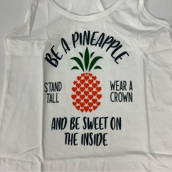 I AM BECOMING Women’s Activewear Cycling Tank Tops Small Bundle/2 White Graphic - Picture 10 of 11